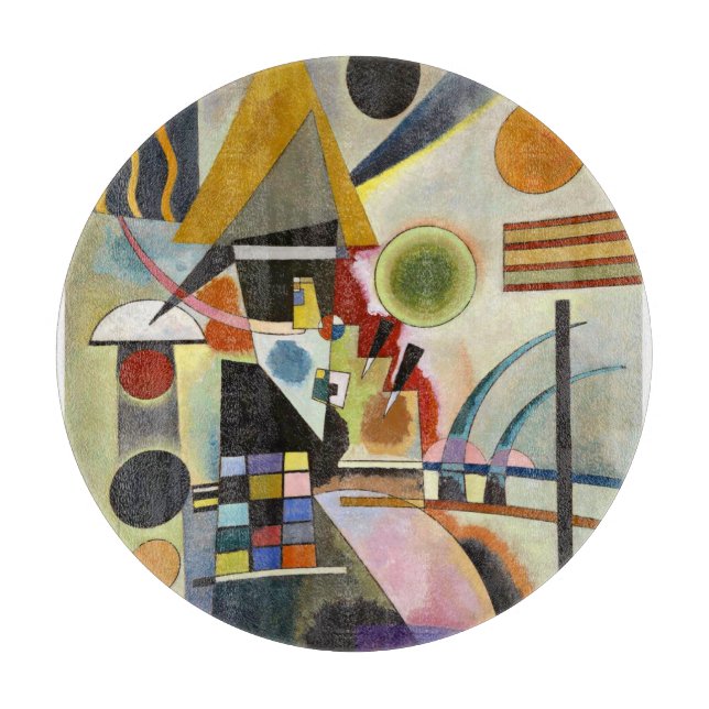 Kandinsky Abstract Artwork Cutting Board (Front)