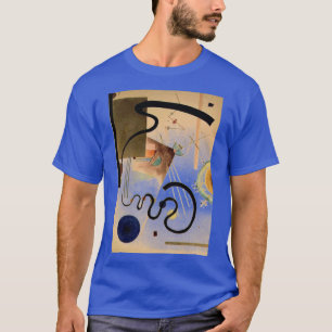 Kandinsky Abstract Artwork Deep Royal Blue T-Shirt