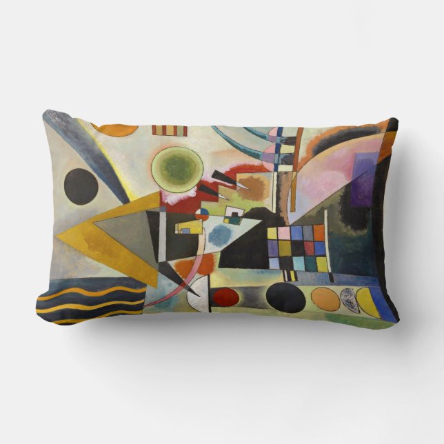Kandinsky Abstract Artwork Lumbar Cushion (Front)