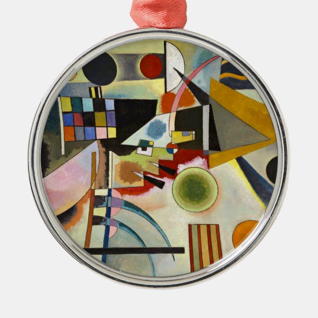 Kandinsky Abstract Artwork Metal Ornament (Front)