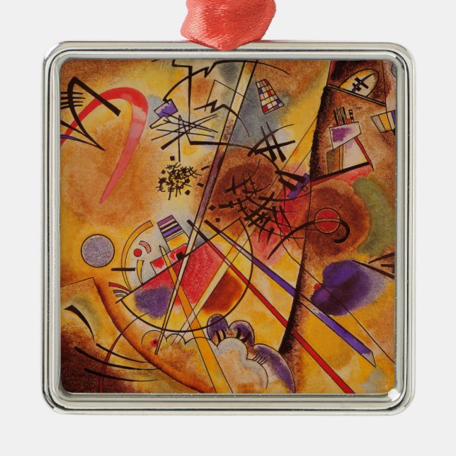 Kandinsky Abstract Artwork Metal Tree Decoration (Front)
