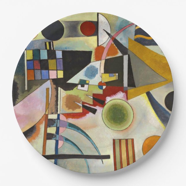 Kandinsky Abstract Artwork Paper Plate (Front)