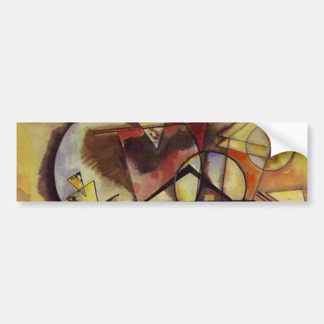 Kandinsky Abstract Circles Bumper Sticker (Front)