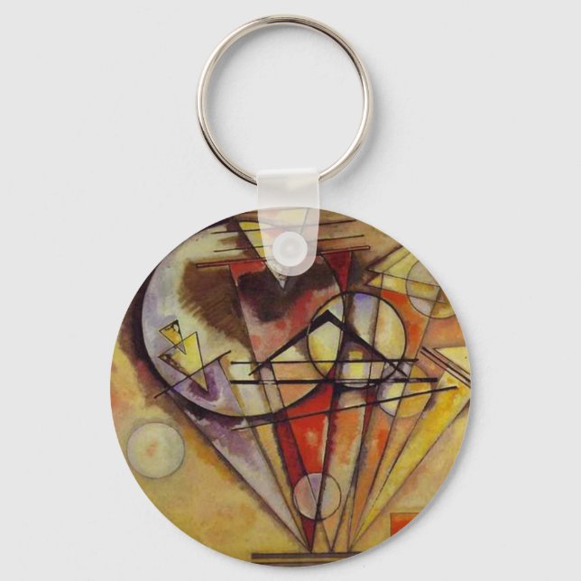 Kandinsky Abstract Circles Key Ring (Front)