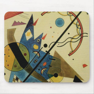 Kandinsky Abstract Circles Shapes Mouse Pad