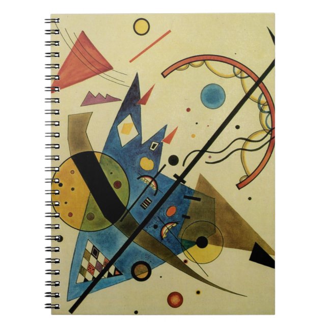 Kandinsky Abstract Circles Shapes Notebook (Front)