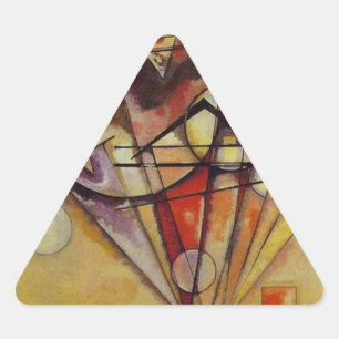 Kandinsky Abstract Circles Triangle Sticker