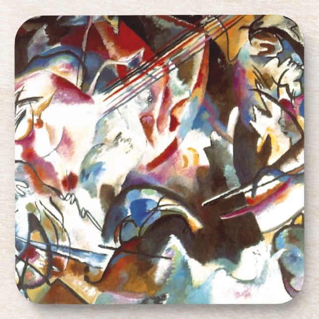 Kandinsky Abstract Composition VI Coaster (Front)