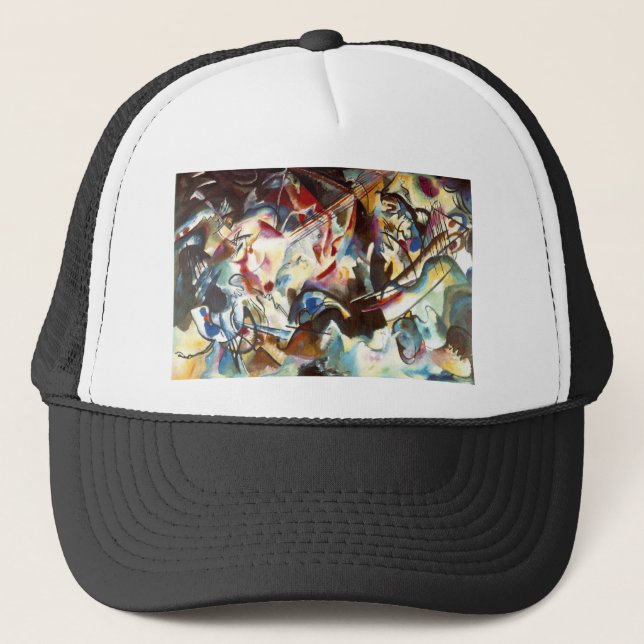 Kandinsky Abstract Composition VI Trucker Hat (Front)