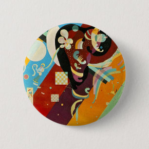 Kandinsky Abstract Compositon IX 6 Cm Round Badge