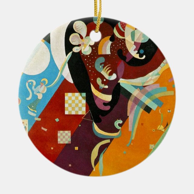 Kandinsky Abstract Compositon IX Ceramic Ornament (Front)