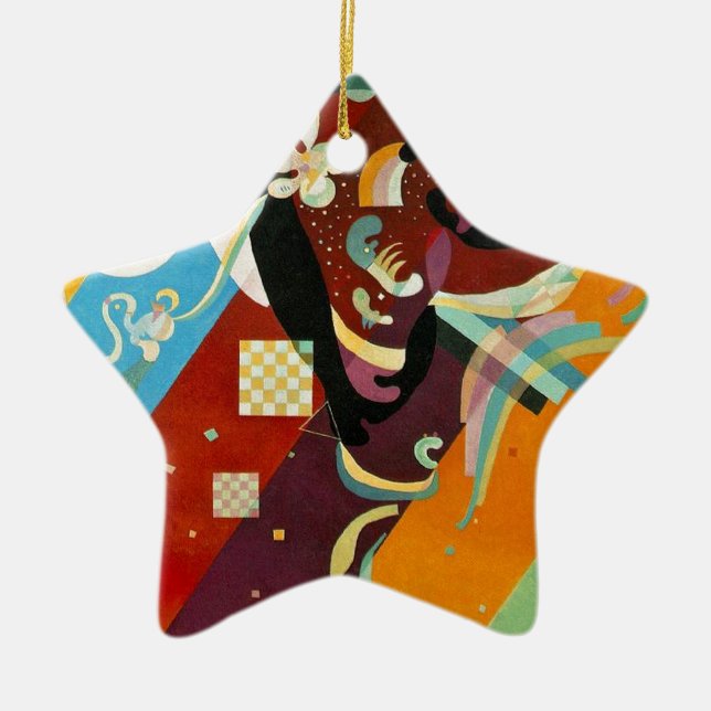 Kandinsky Abstract Compositon IX Ceramic Ornament (Front)
