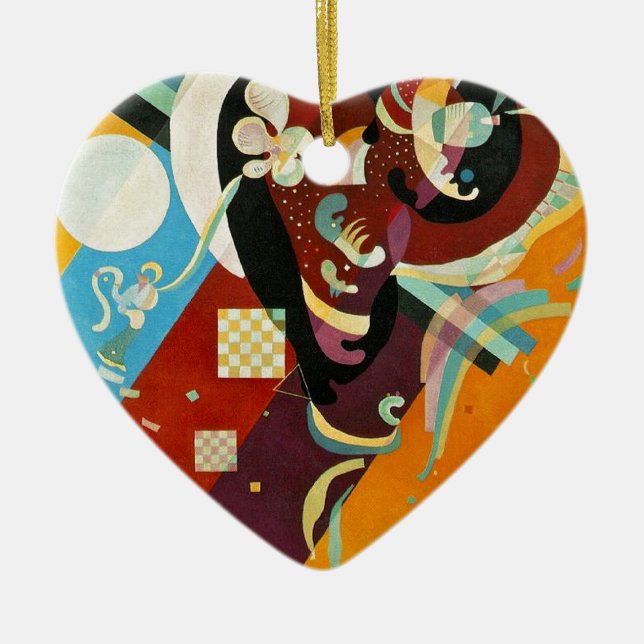 Kandinsky Abstract Compositon IX Ceramic Ornament (Front)