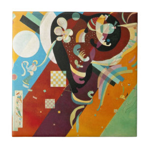 Kandinsky Abstract Compositon IX Ceramic Tile