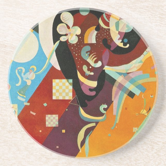 Kandinsky Abstract Compositon IX Coaster (Front)
