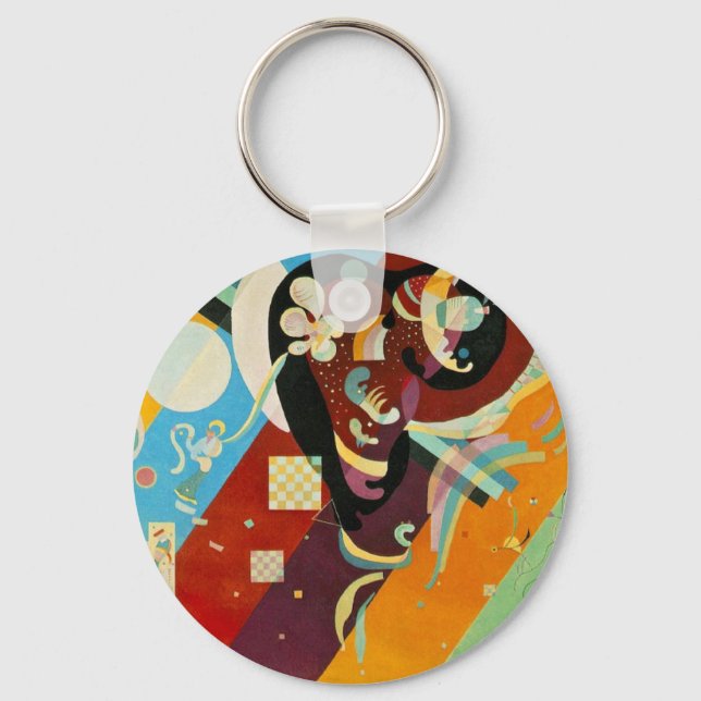 Kandinsky Abstract Compositon IX Key Ring (Front)