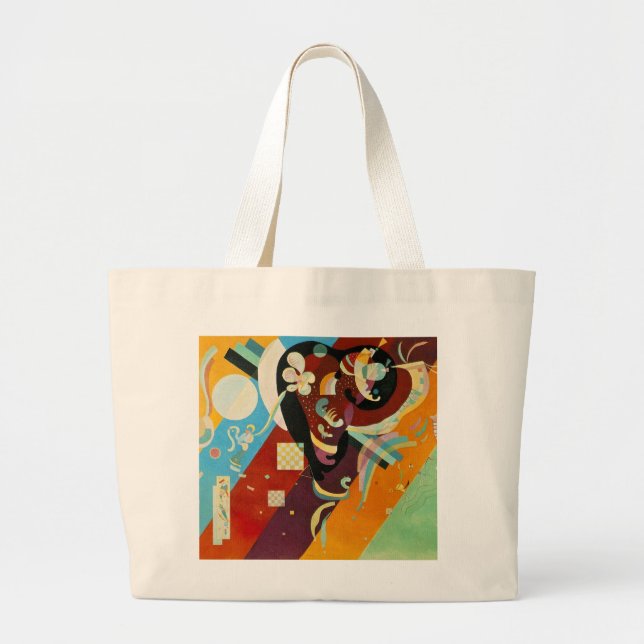 Kandinsky Abstract Compositon IX Large Tote Bag (Front)