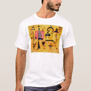 Kandinsky Abstract Decisive Pink Geometric Shapes T-Shirt