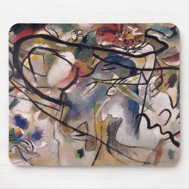 Kandinsky Abstract Expressionist Artwork Mouse Pad (Front)