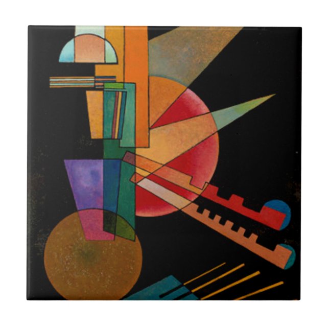 Kandinsky - Abstract Interpretation Ceramic Tile (Front)