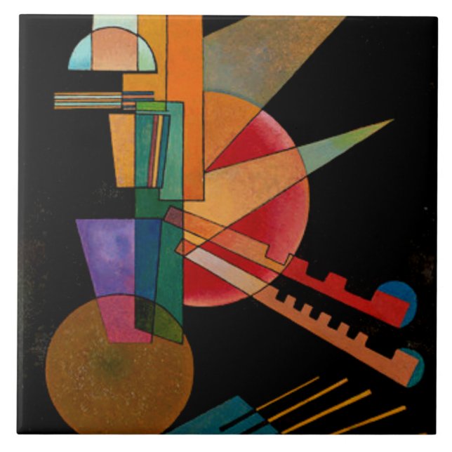 Kandinsky - Abstract Interpretation Ceramic Tile (Front)