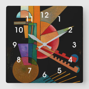 Kandinsky - Abstract Interpretation Square Wall Clock