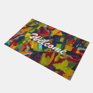 Kandinsky Abstract Modern Art Professional Welcome Doormat