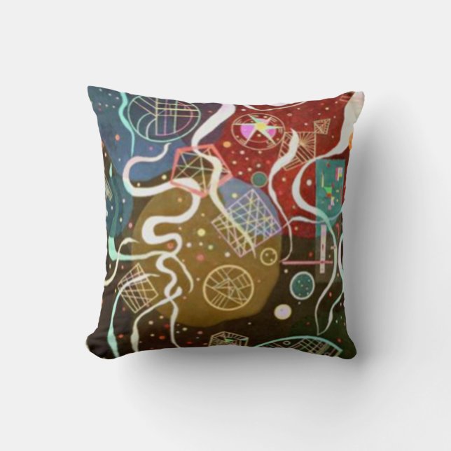 Kandinsky Abstract 'Movement I' Cushion (Front)