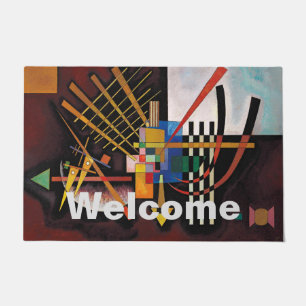 Kandinsky Abstract Painting Artwork Welcome Doormat
