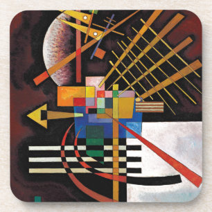 Kandinsky Abstract Painting Classical Artwork Coaster