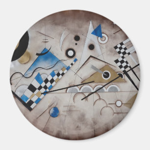 Kandinsky abstract painting mid century modern art magnet