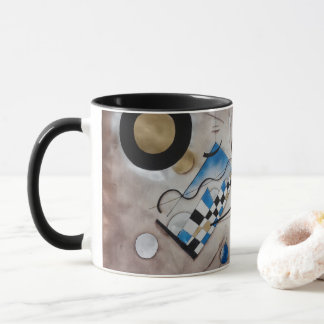 Kandinsky abstract painting mid century modern art mug