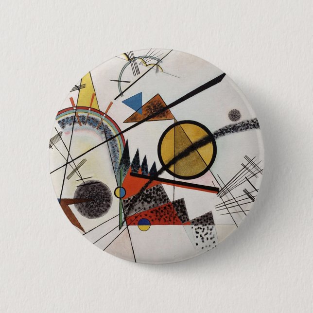 Kandinsky Abstract Painting Modern Art Master 6 Cm Round Badge (Front)