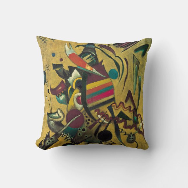 Kandinsky Abstract Painting Modern Artwork Cushion (Front)