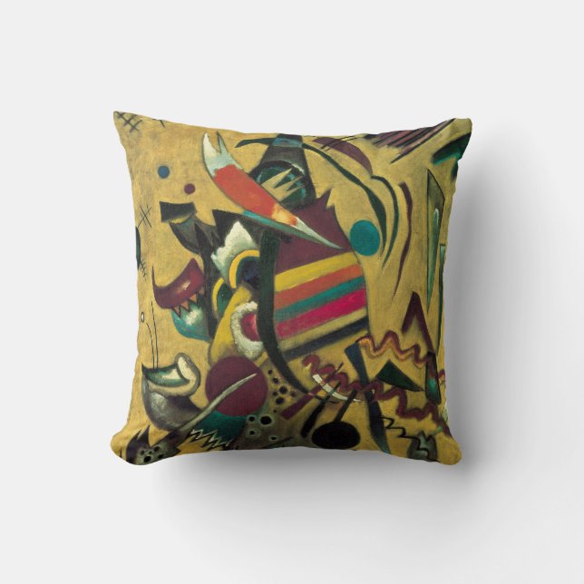 Kandinsky Abstract Points Painting Cushion (Front)