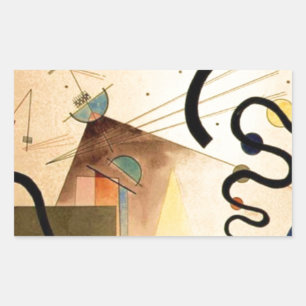 Kandinsky Abstract Rectangular Sticker