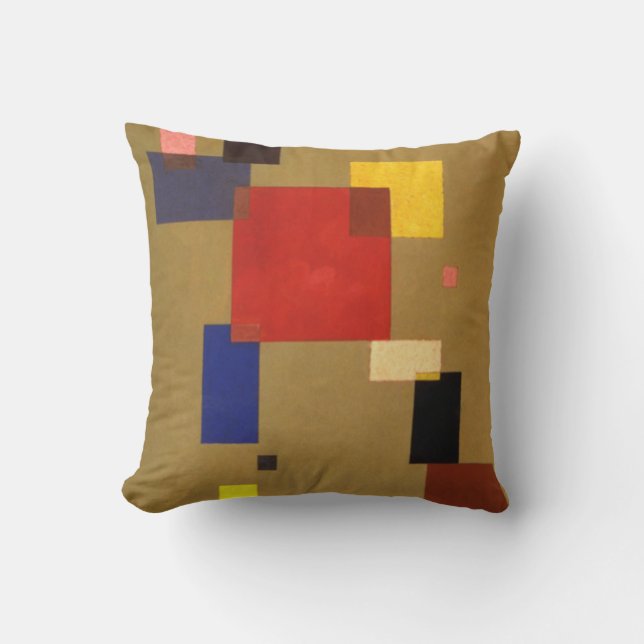 Kandinsky Abstract Thirteen Rectangles Cushion (Front)