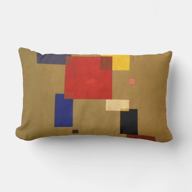 Kandinsky Abstract Thirteen Rectangles Lumbar Cushion (Front)