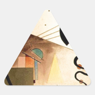 Kandinsky Abstract Triangle Sticker