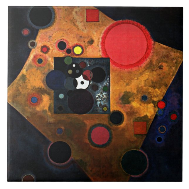 Kandinsky - Accent on Rose Ceramic Tile (Front)