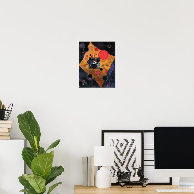 Kandinsky - Accent on Rose Poster (Home Office)
