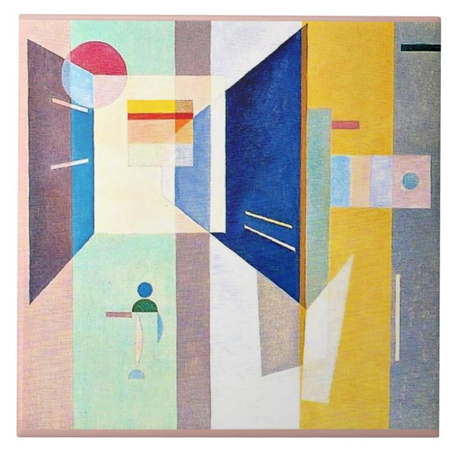Kandinsky - After Right - To The Left, Ceramic Tile (Front)
