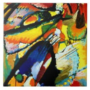 Kandinsky - An Angel of the Last Judgment, Ceramic Tile