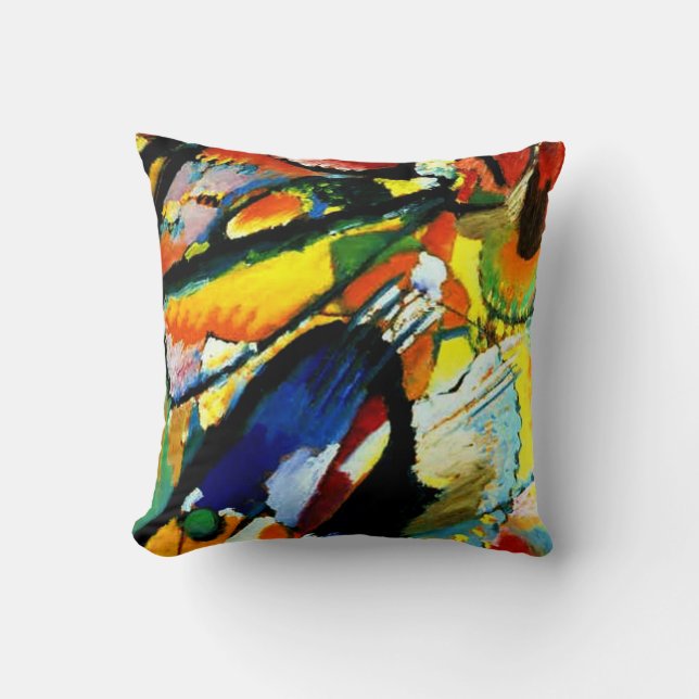 Kandinsky - An Angel of the Last Judgment Cushion (Front)