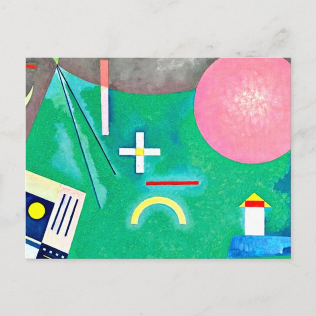 Kandinsky - Arrow to Circle  Postcard (Front)