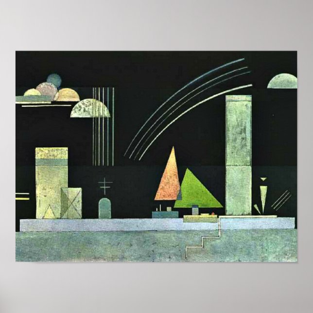 Kandinsky - At Rest, abstract artwork Poster (Front)
