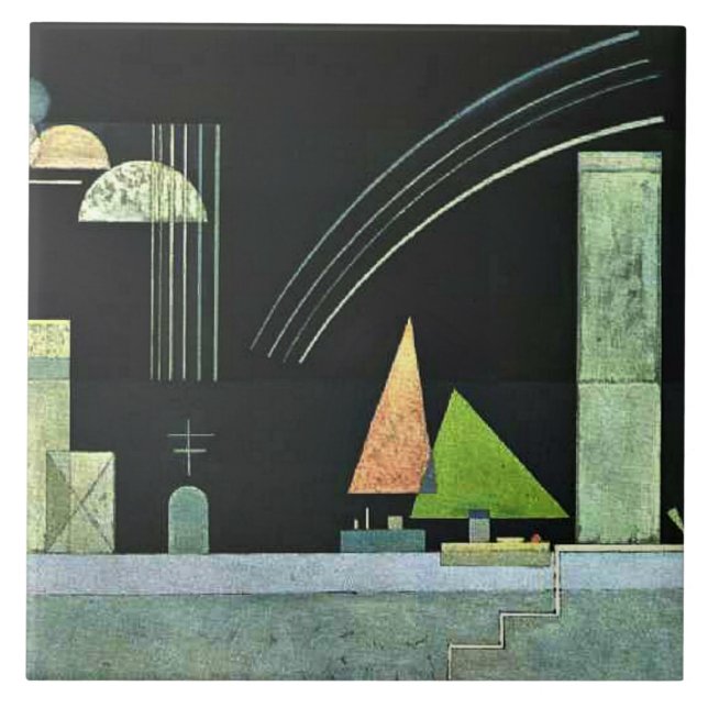 Kandinsky - At Rest Ceramic Tile (Front)