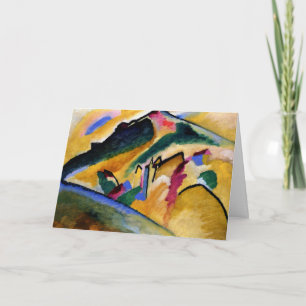 Kandinsky - Autumn Landscape, popular painting, Card