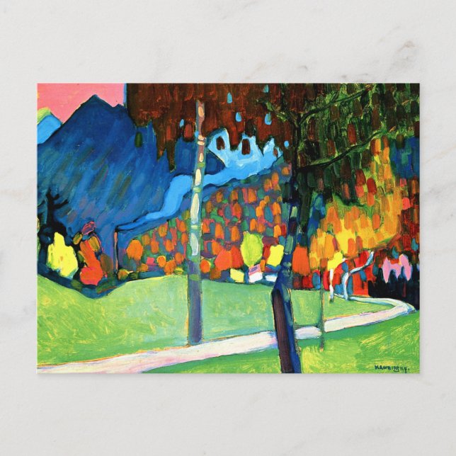 Kandinsky - Autumn Study in Oberau Postcard (Front)
