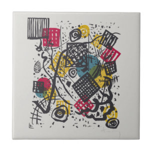 Kandinsky Bauhaus Abstract Geometric Colourful Art Ceramic Tile